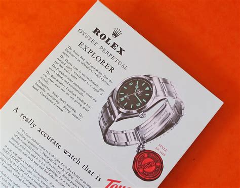 vintage rolex brochure|rolex watches for sale.